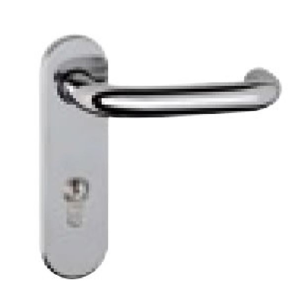 Garador crome effect handle for side hinged garage doors