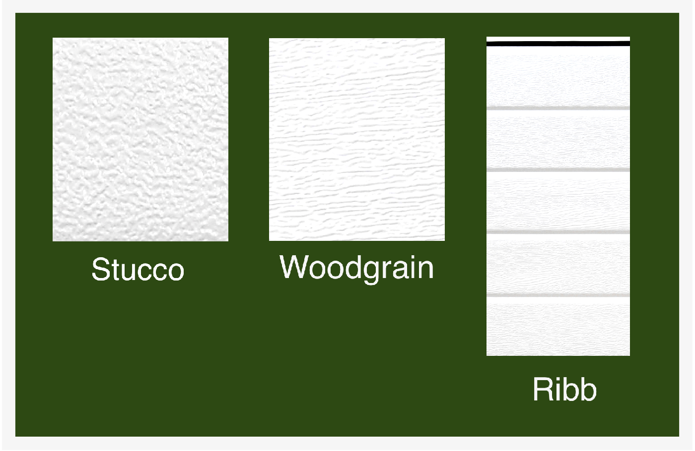 Small Ribbed 40mm Sectional Door Panel